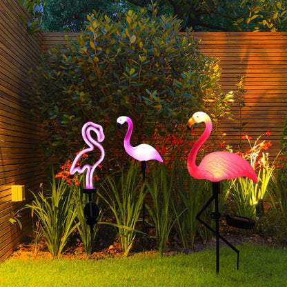 GlowBright – Solarbetriebene Flamingo-Gartenleuchte für stilvolles Ambiente