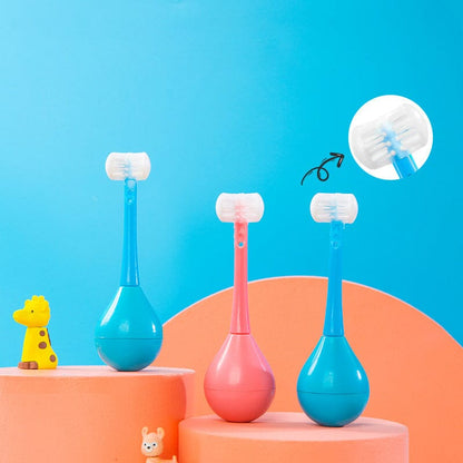 BrushBuddy – Dreiseitige Zahnbürste für spielerisches Zähneputzen bei Kindern