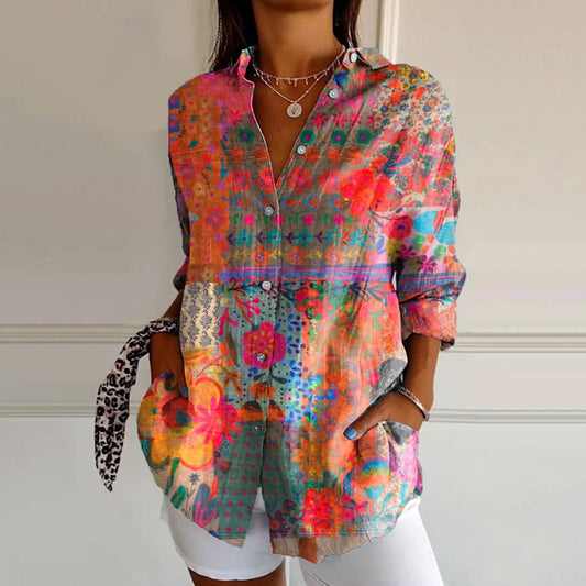 Anna – Elegante Blumenbluse für einen zeitlos femininen Stil