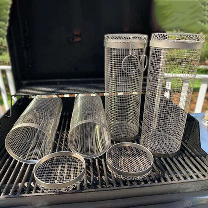 GrillMaster – Zylindrischer Grillkorb für Einfaches Grillen