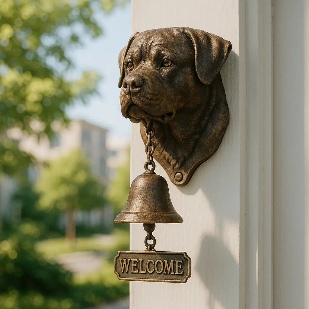 GuardianBell – Deutscher Schäfer Wandglocke für Schutz und Charme