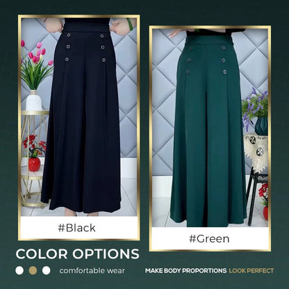 Camille – Weite Bundfaltenhose mit lockerer Sommerpassform