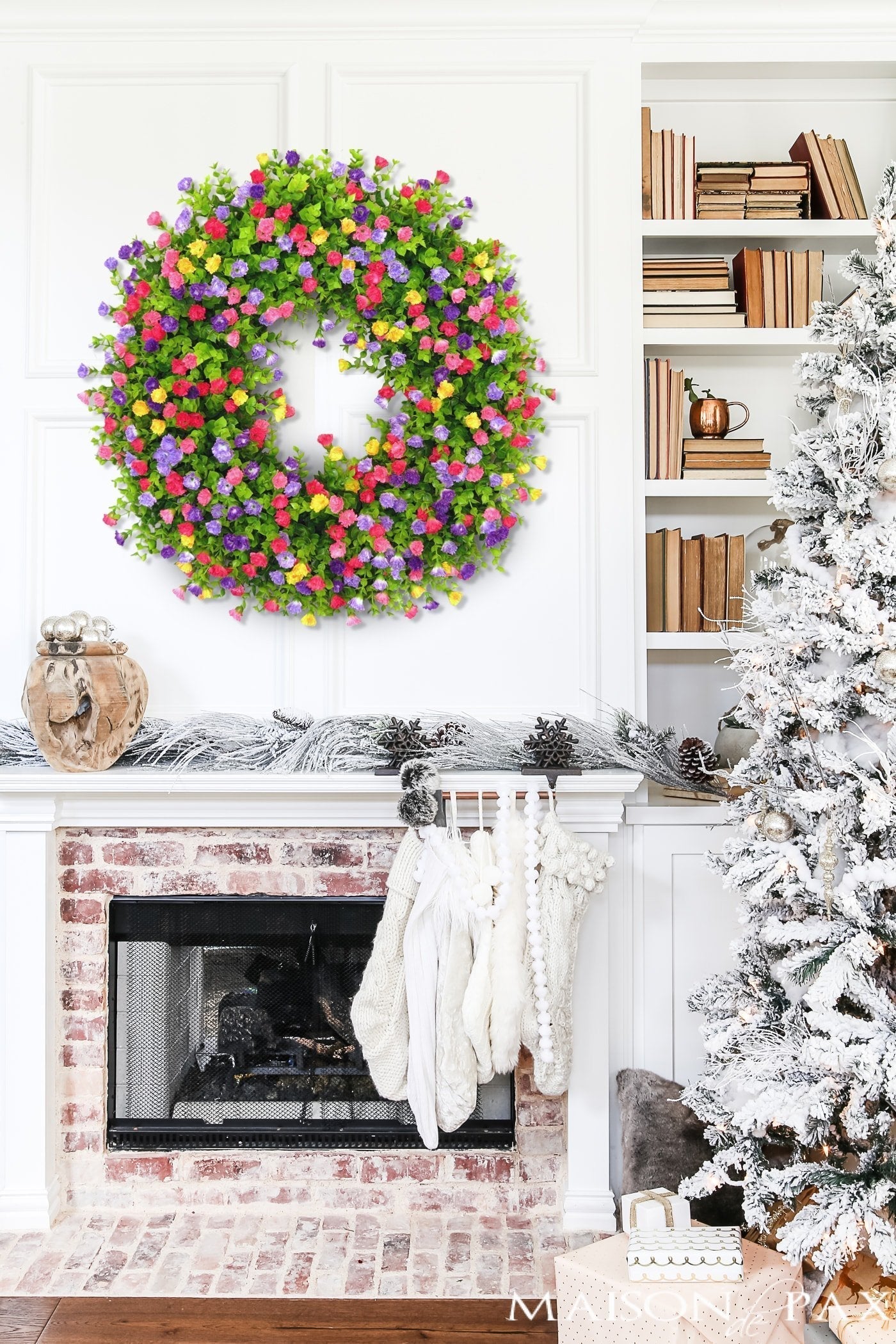 BloomWreath – Lebendiger Blumenkranz für farbenfrohe saisonale Heimdekoration