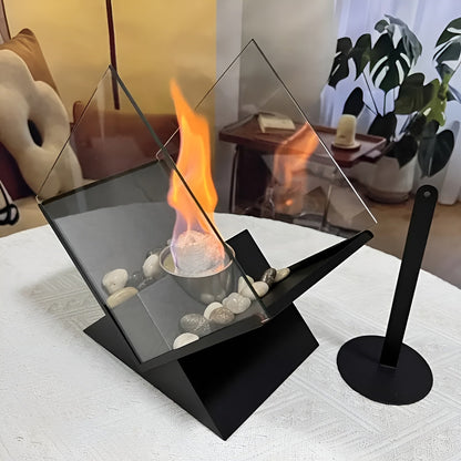 GlowNest - Sofortiges Gemütliches Flammenbild Ohne Rauch oder Aufwand