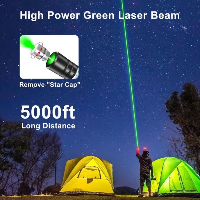 LaserGlow - Rot-Grüner Laserpointer mit starkem Strahl
