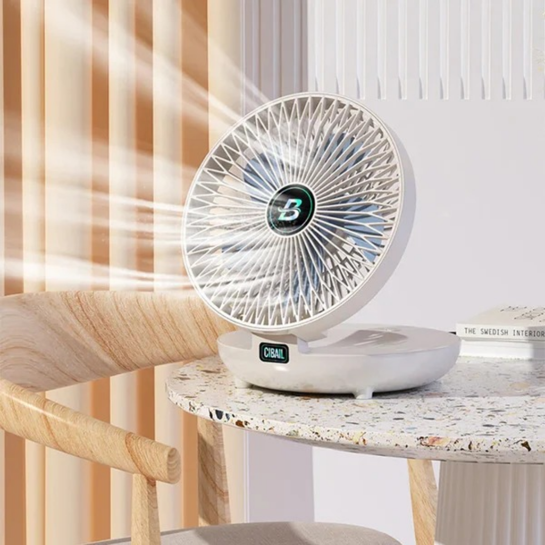 AirMist – Kompakter, tragbarer Smart-Ventilator für Kühlung überall