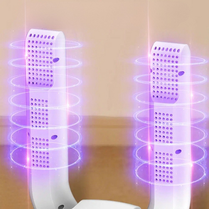AirWarm - Faltbarer elektrischer Schuhtrockner mit 360°-Heizung für geruchsfreies Trocknen