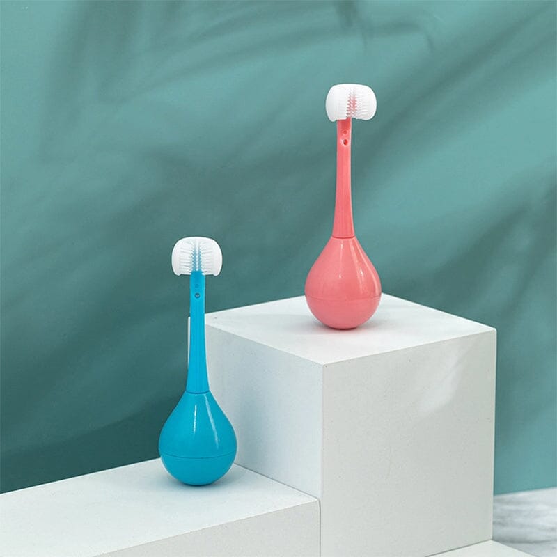 BrushBuddy – Dreiseitige Zahnbürste für spielerisches Zähneputzen bei Kindern