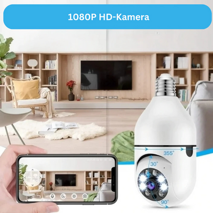 SpyBulb - 360°-Panorama-Glühbirnenkamera mit HD-Video und Bewegungserkennung
