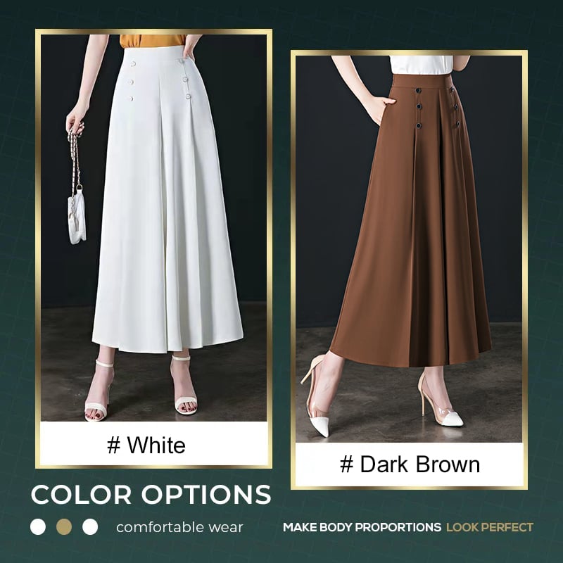 Camille – Weite Bundfaltenhose mit lockerer Sommerpassform
