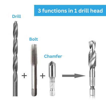 DrillMate – Multifunktionales Stufenbohrer-Set für Heimwerker und Reparaturen