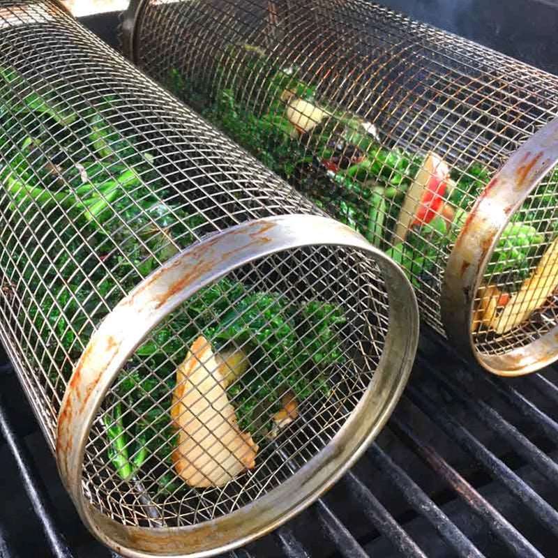 GrillMaster – Zylindrischer Grillkorb für Einfaches Grillen