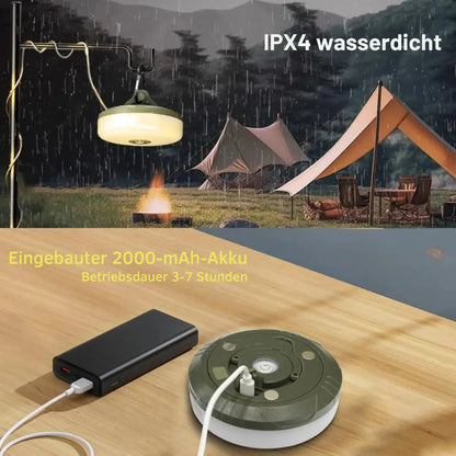 LumiTrail – 4-in-1 Multifunktionale Campinglampe Mit Laterne, Lichterkette, Taschenlampe &amp; Powerbank