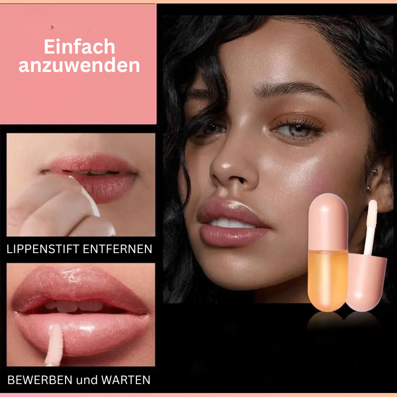 Emma – Lip Plumper Duo mit durchsichtigen Tuben und schwarzen Kappen | 1+1 Gratis