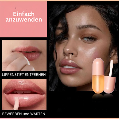 Emma – Lip Plumper Duo mit durchsichtigen Tuben und schwarzen Kappen | 1+1 Gratis