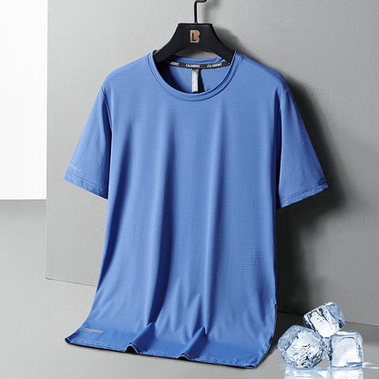 Benjamin – Seiden-T-Shirt mit Rundhalsausschnitt und weichem Stoff