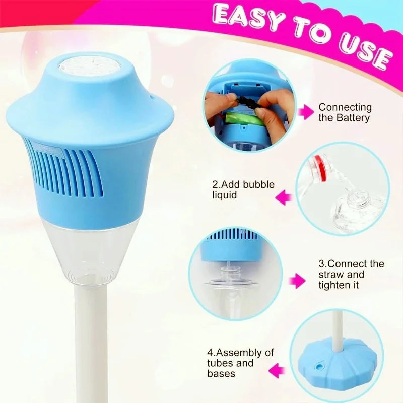 LumeBubbles – Bunte Seifenblasenlampe mit Licht- und Musikspaß