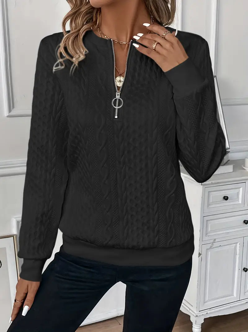 Miran – Zip-Up Sweater for Cozy Casual Elegance