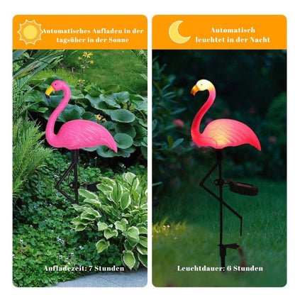 GlowBright – Solarbetriebene Flamingo-Gartenleuchte für stilvolles Ambiente