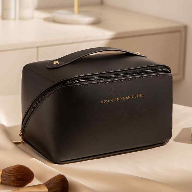 Rose – Luxe Cosmetica Tas mit Brede Opening und Meerdere Vakken