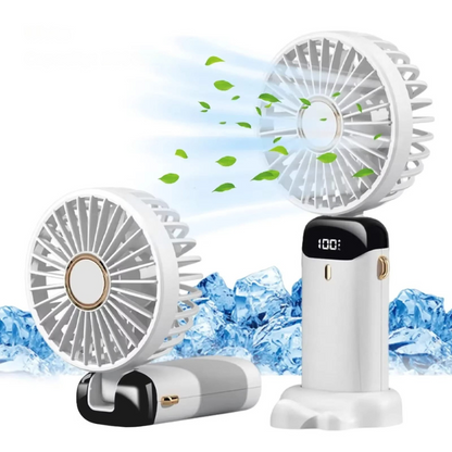 AirFlexi – Faltbarer Mini Ventilator mit Display und Telefonständer