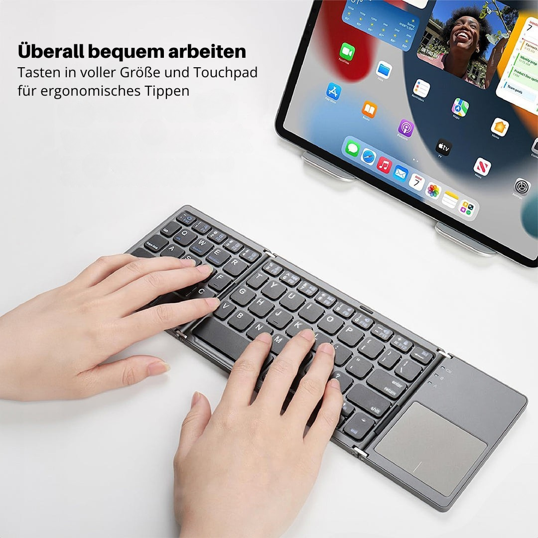 TypeGlide – Schnell überall arbeiten mit ultrakompakter faltbarer Tastatur