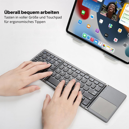 TypeGlide – Schnell überall arbeiten mit ultrakompakter faltbarer Tastatur