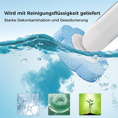 PureScrub – Hygienische, berührungsfreie Toilettenreinigung mit frischen Schwammköpfen