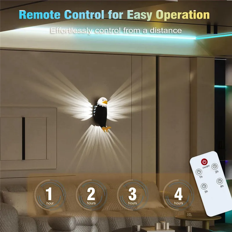 EagleGlow – 3D-Adler-LED-Lampe für patriotische Wohndekoration