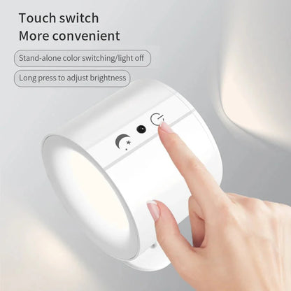 GlowEase – LED-Magnetwandlicht mit zwei Leuchtenköpfen und Fernbedienung
