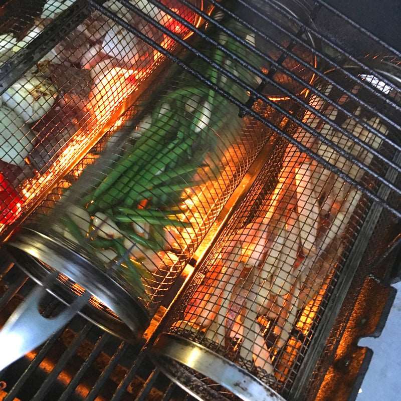 GrillMaster – Zylindrischer Grillkorb für Einfaches Grillen