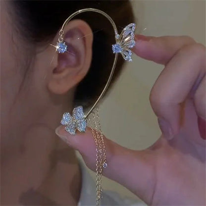 Lila – Butterfly Zirkon Ohrringe Set für zeitlose Eleganz