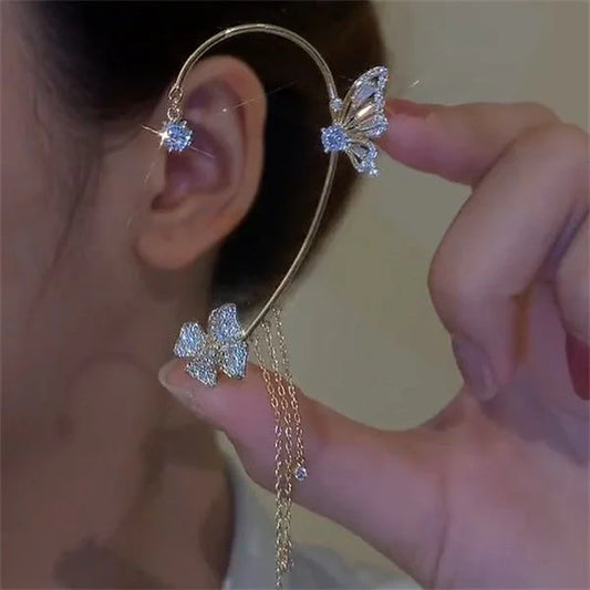 Lila – Butterfly Zirkon Ohrringe Set für zeitlose Eleganz