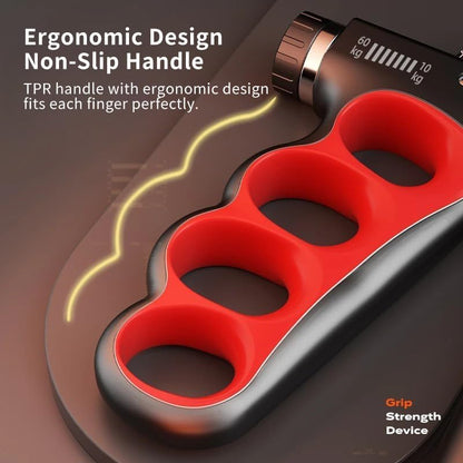 GripCore – Verstellbarer Hand- und Unterarmtrainer mit Wiederholungszähler