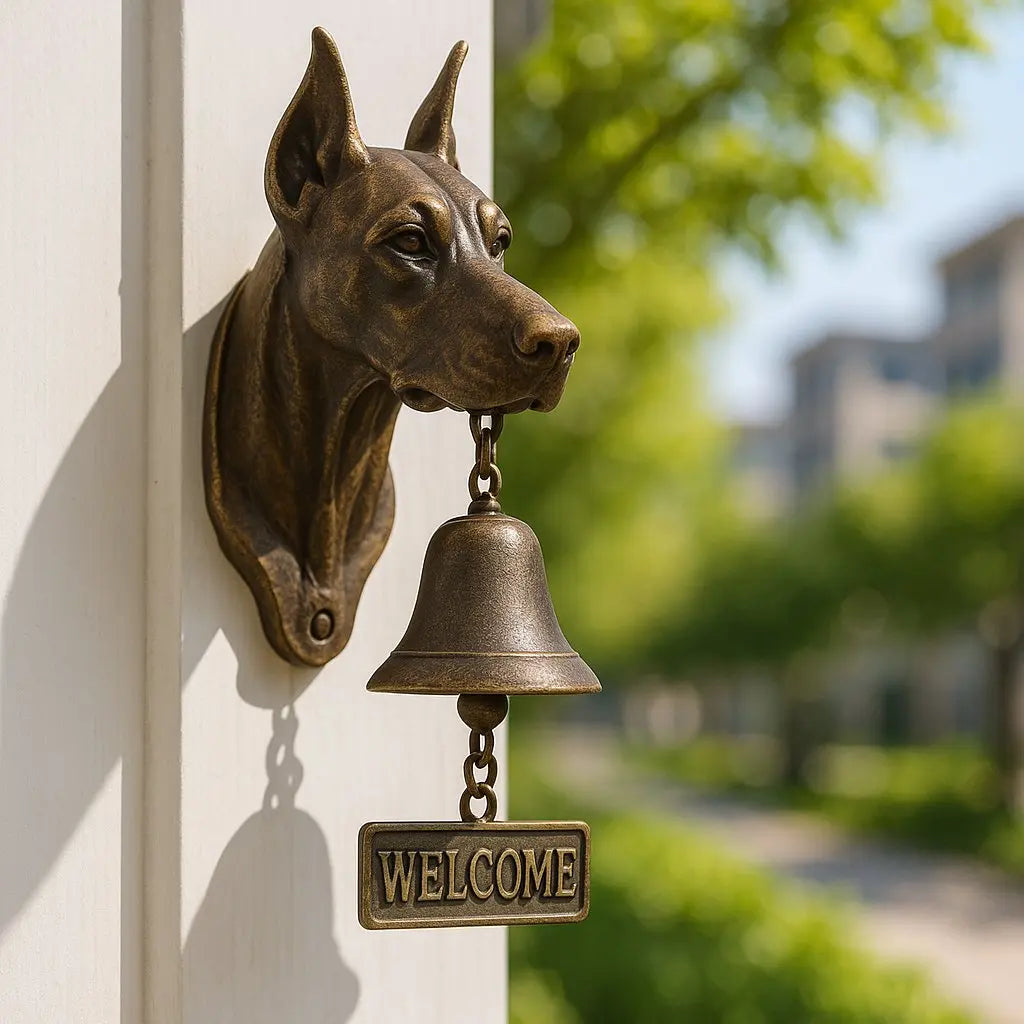GuardianBell – Deutscher Schäfer Wandglocke für Schutz und Charme