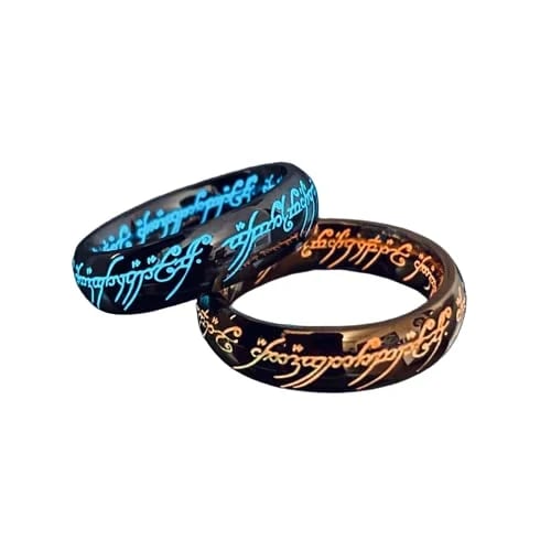 GlowRing – Im Dunkeln leuchtender Ring mit bunt leuchtenden Runen