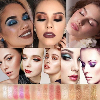 LuxeGlitters – Glitzer-Lidschattenpalette mit 10 Farbtönen für strahlende Looks