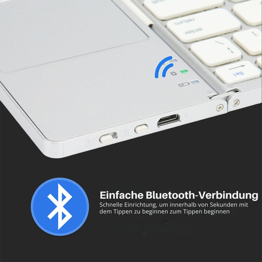 TypeGlide – Schnell überall arbeiten mit ultrakompakter faltbarer Tastatur