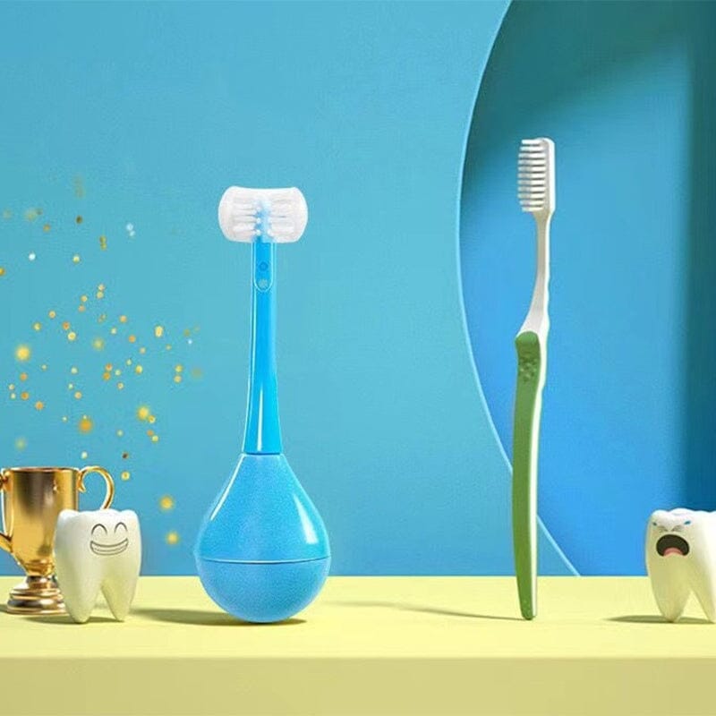 BrushBuddy – Dreiseitige Zahnbürste für spielerisches Zähneputzen bei Kindern