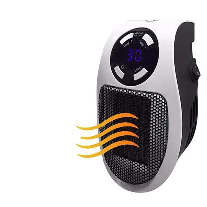 BlazeHeat - Elektrischer Mini Heizstrahler mit Fernbedienung und Digitalanzeige