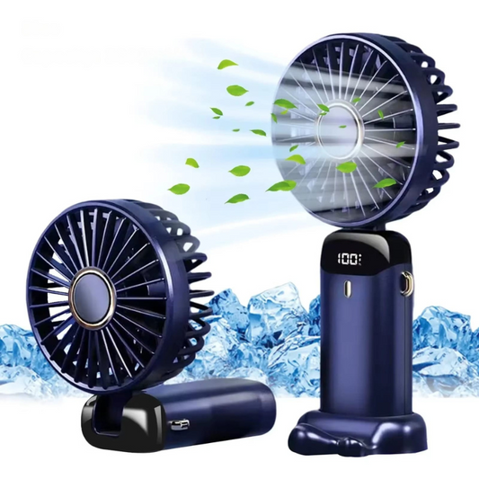 AirFlexi – Faltbarer Mini Ventilator mit Display und Telefonständer