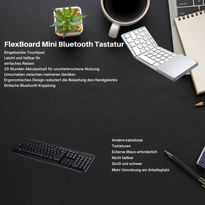 TypeGlide – Schnell überall arbeiten mit ultrakompakter faltbarer Tastatur