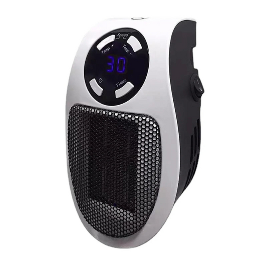 BlazeHeat - Elektrischer Mini Heizstrahler mit Fernbedienung und Digitalanzeige