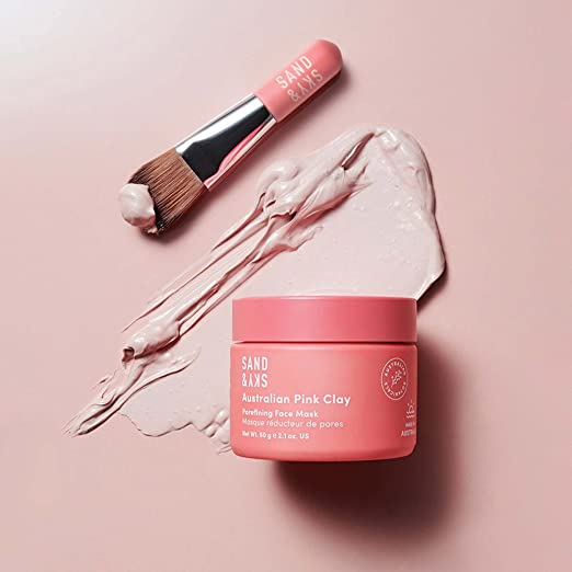 SkinRefine – Gesichtsmaske aus australischer rosa Tonerde zur Porenverfeinerung und für strahlende Haut