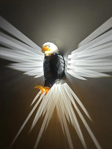 EagleGlow – 3D-Adler-LED-Lampe für patriotische Wohndekoration