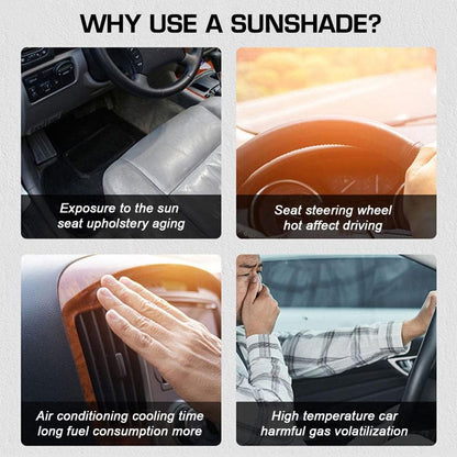 SunShield Pro – Mittlerer Sonnenschutz für die Windschutzscheibe im Autoinnenraum