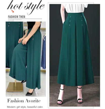 Camille – Weite Bundfaltenhose mit lockerer Sommerpassform