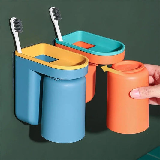 BrushCaddy – Platzsparender Badezimmer-Organizer für Zahnbürsten und Zubehör