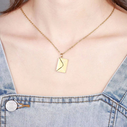 NotePendant – Verstellbare Kette Halskette mit verstecktem Anhänger