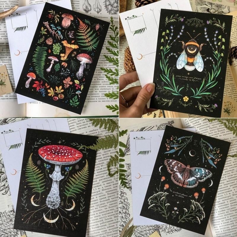 DarkForest – Mondkalender 2023 mit Originalillustrationen und Mondphasen